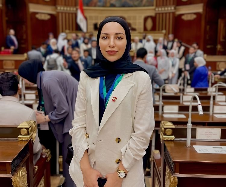 PU Staff Member Participates in the Arab Youth Parliament Model Simulation